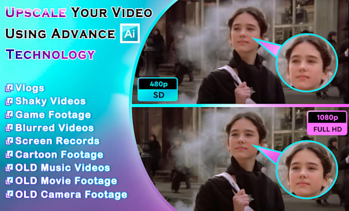 Gig Preview - Enhance and upscale your video up to 4k 60fps using cutting edge ai technology