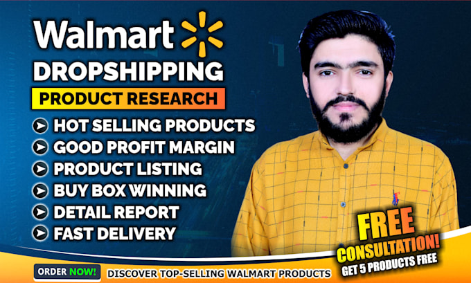 Gig Preview - Do winning and hot selling product research for your walmart dropshipping store