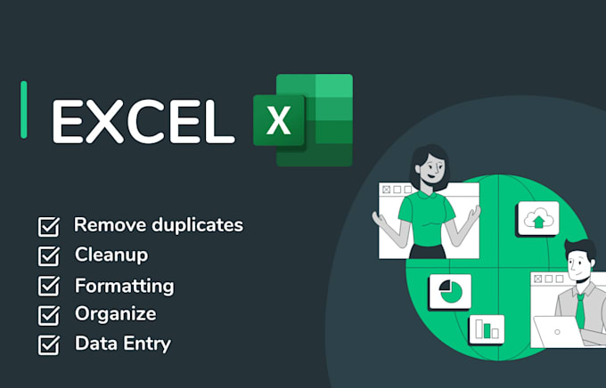 Gig Preview - Clean, organize, and format your excel or csv data