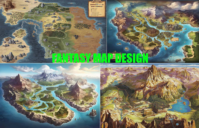 Gig Preview - Create a high quality fantasy map, regional map, dnd and rpg game etc