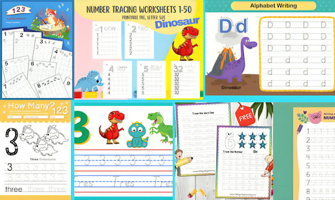 Gig Preview - Design customize worksheets and activity book for school kids with amazon kdp