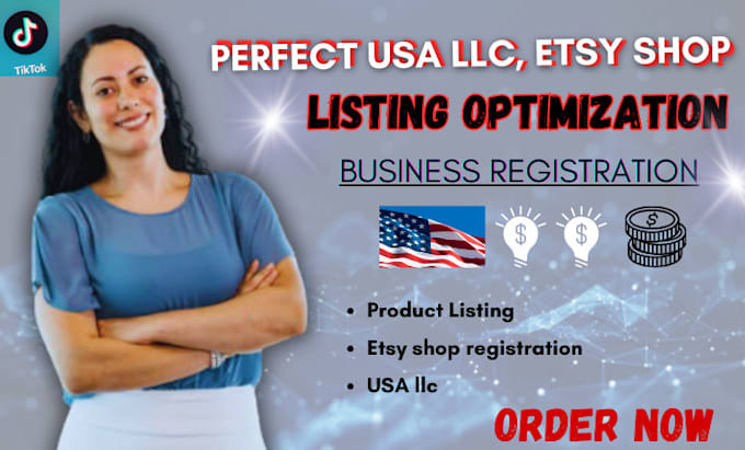 Gig Preview - Create a perfect USA llc etsy shop listing optimization, product listing