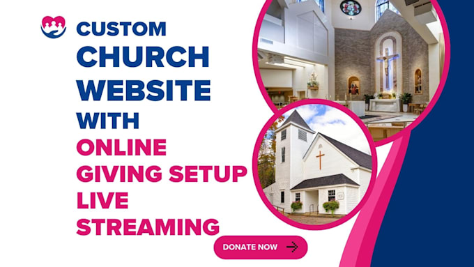 Gig Preview - Develop custom church website with givewp plugin live streaming