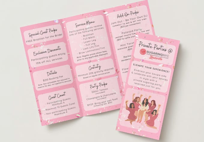 Gig Preview - Create custom print designs for events menus and marketing