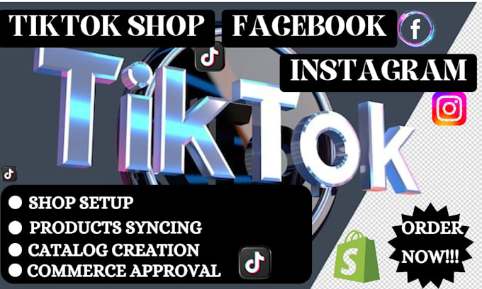 Gig Preview - Setup tiktok shop, tiktok shop dropshipping, shopify marketing shopify sales ads