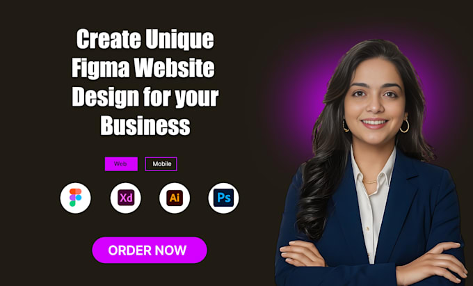 Gig Preview - Create unique figma website and app design for your business