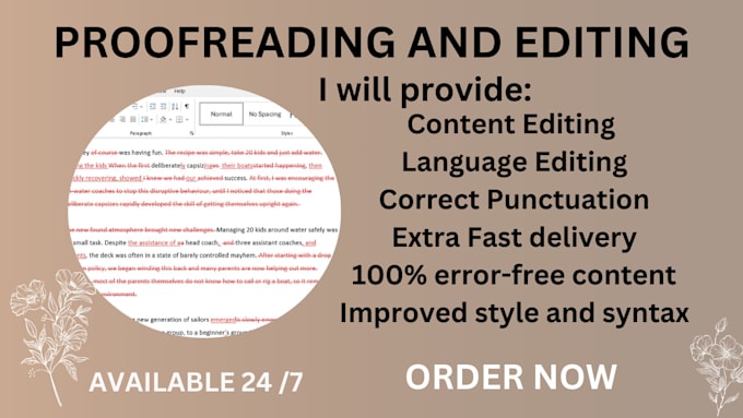 Gig Preview - Meticulously proofread and edit your apa 7 paper in 24hrs