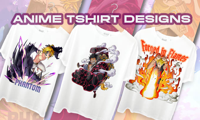 Gig Preview - Design anime t shirt design for you