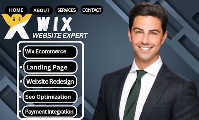 Gig Preview - Do wix website redesign, wix website design, wix website redesign, wix redesign