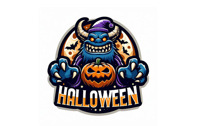 Gig Preview - Create awesome halloween monster mascot logo design my on creativity