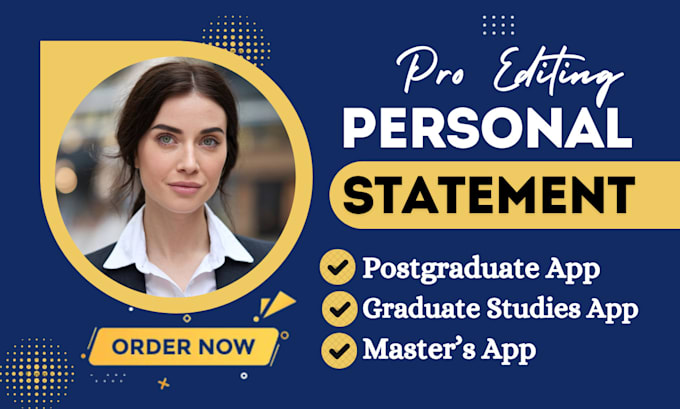 Gig Preview - Proofread edit personal statement for masters,graduate,postgraduate applications