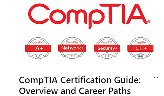 Gig Preview - Support you in all comptia certifications and renewal