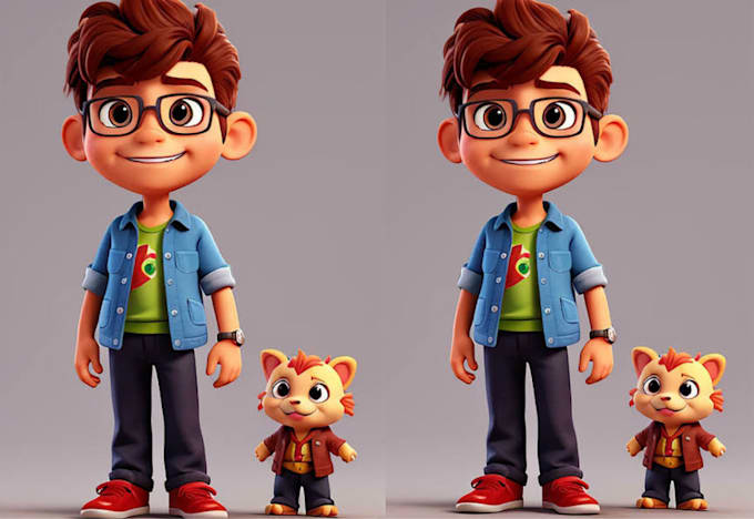 Gig Preview - 3d cartoon character modeling 3d rigging stylized character design mascot model