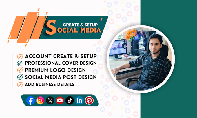 Gig Preview - Create and setup all social media accounts for your business