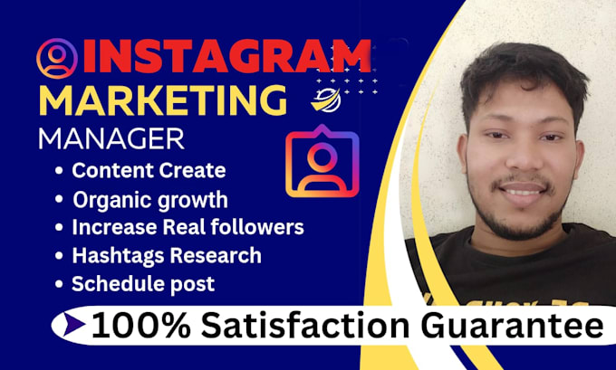 Gig Preview - Be your instagram marketing manager and content creator