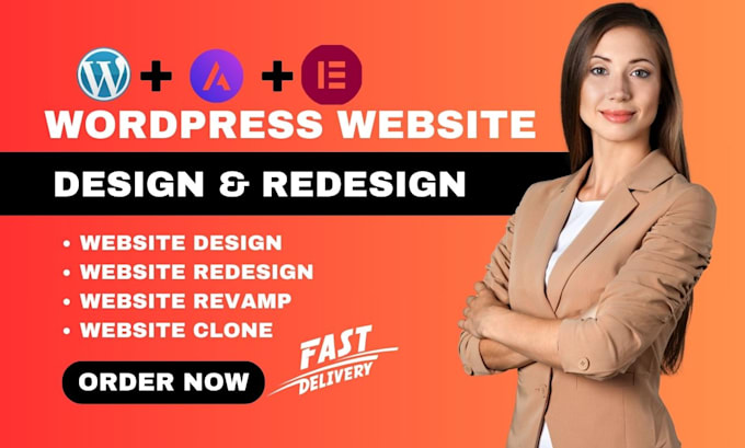 Gig Preview - Design, redesign, build, rebuild, clone, edit, fix or revamp wordpress website