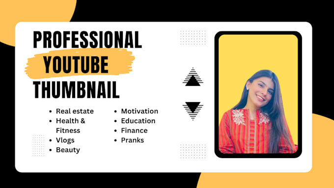 Gig Preview - Create professional youtube thumbnails for you