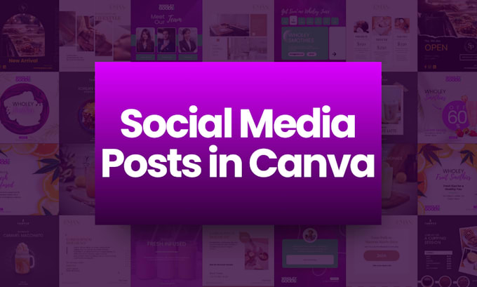 Gig Preview - Create social media post designs in canva