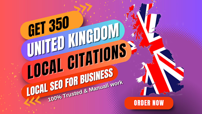 Gig Preview - Boost your business with 350 UK local citations and local seo