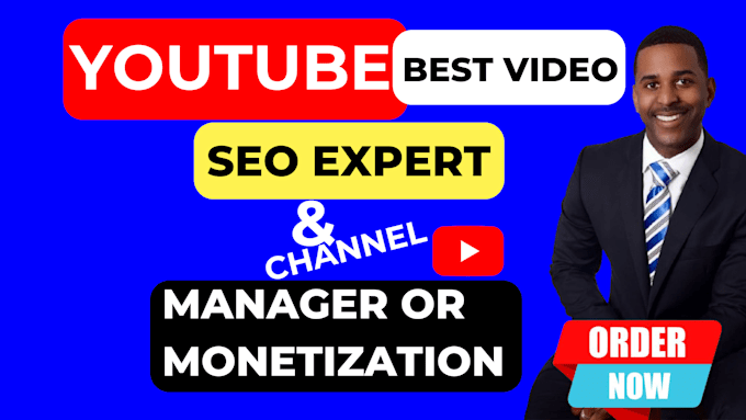 Gig Preview - Be your best youtube video SEO expert, channel manager or monetization