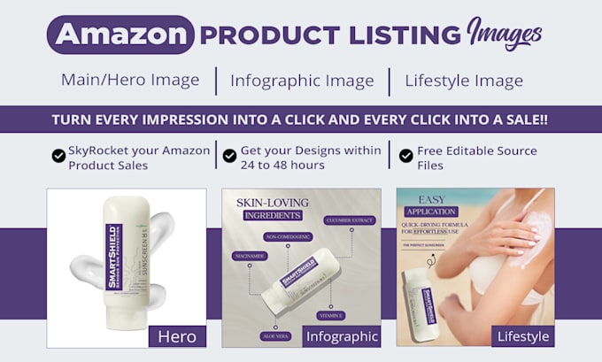 Gig Preview - Design amazon pictures, product infographics, and lifestyle listing pictures