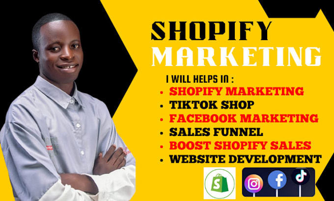 Bestseller - boost shopify sales with shopify marketing, tiktok shop and facebook marketing