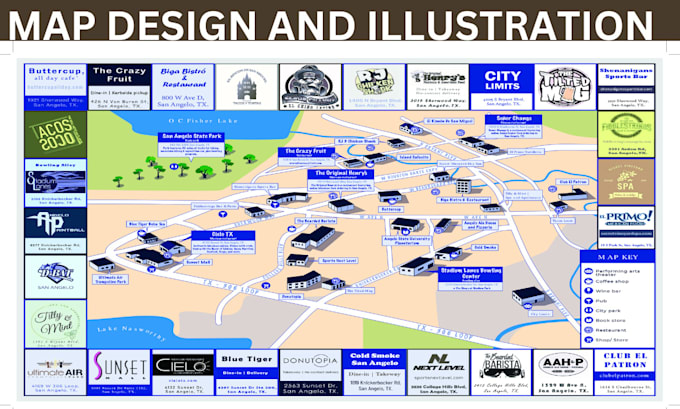 Gig Preview - Design a vector or isometric map for city, event, street, real estate, business