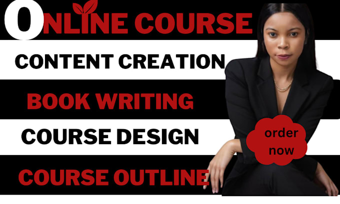 Gig Preview - Create online course creation ebook online course content kajabi course writing