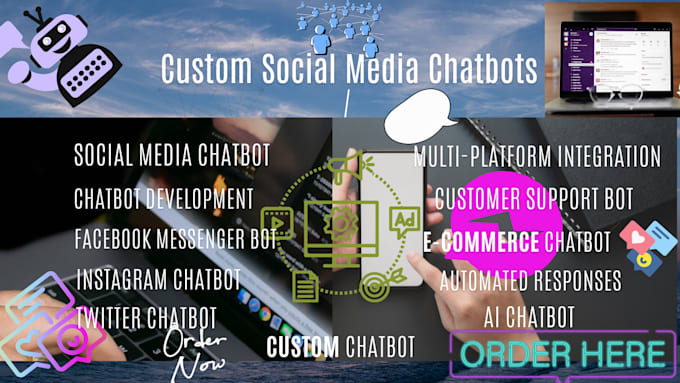 Gig Preview - Develop custom social media chatbots for facebook, instagram, and more