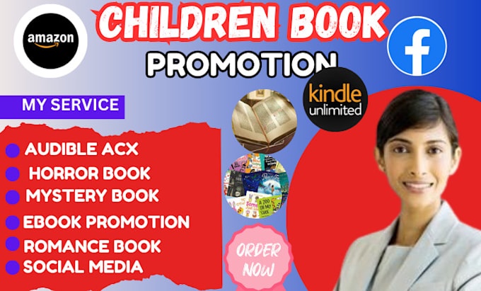 Gig Preview - Promote your children kindle amazon book comic book