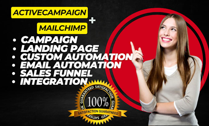 Gig Preview - Do activecampaign ,mailchimp and mailerlite landing page automation campaign