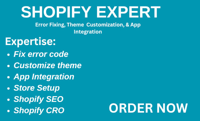 Gig Preview - Fix shopify code error, theme customize and app integration