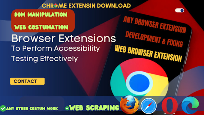 Bestseller - create google chrome and firefox browser extension or plugin