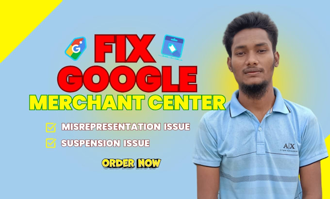 Gig Preview - Fix your google merchant center misrepresentation and gmc suspension for shopify