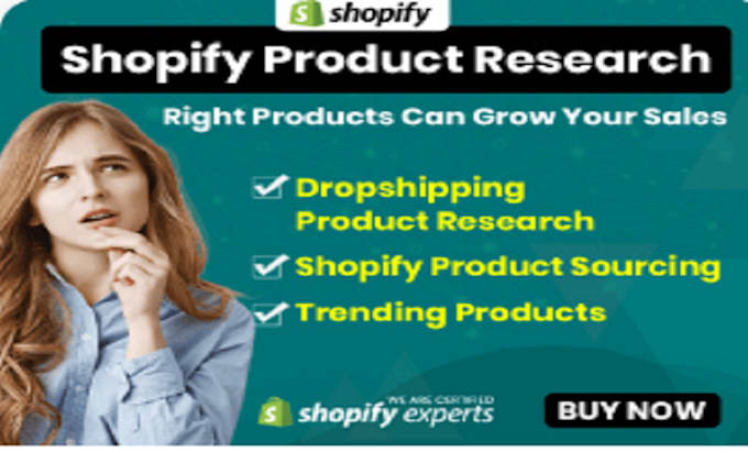 Gig Preview - Do shopify dropshipping winning product research