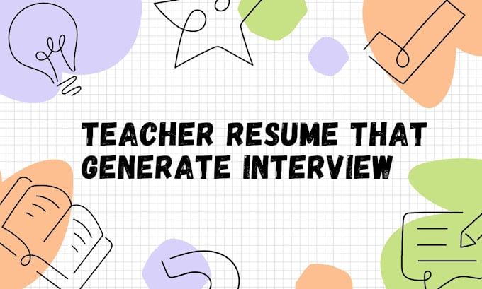 Gig Preview - Craft teacher resume, teaching resume, lecture resume, resume and cover letter