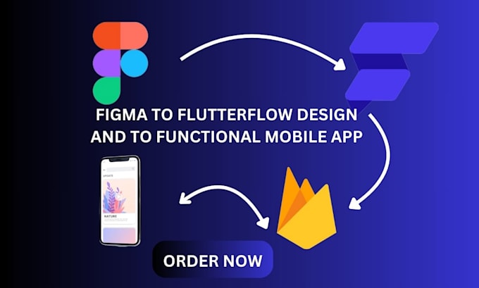 Gig Preview - Be your flutterflow mobile app developer,convert figma to flutter flow app