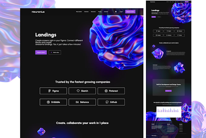 Gig Preview - Create a stunning landing page design