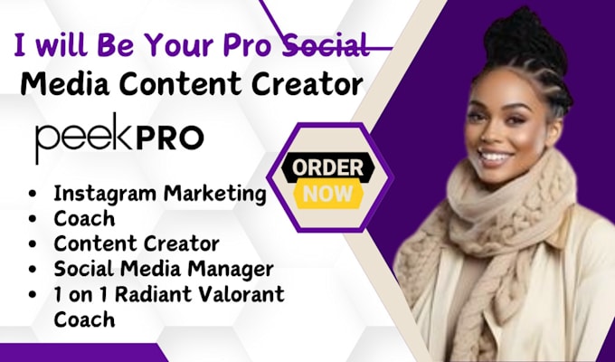 Gig Preview - Be your pro social media content creator