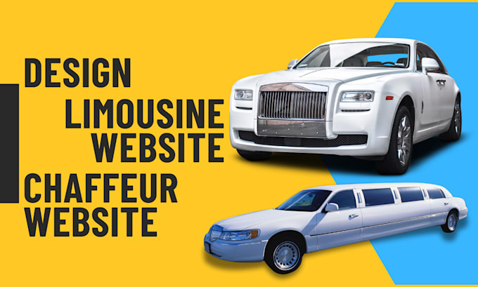 Gig Preview - Design limousine website chaffeur website design taxi booking website