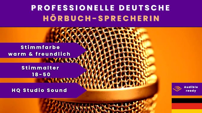 Gig Preview - Narrate your german book and prepare it for audible