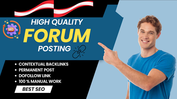 Gig Preview - Create manually niche relevant and quality SEO forum posting