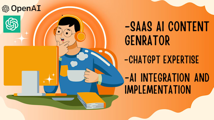 Gig Preview - Develop ai bots, ai saas website, ai content or chat gpt integrations