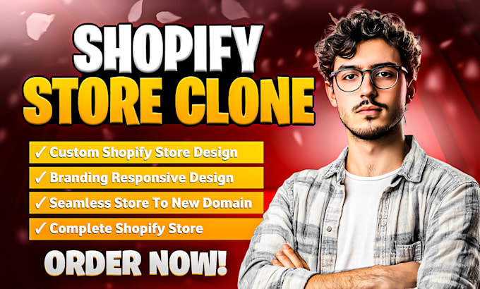 Gig Preview - Replicate shopify store clone ecommerce store duplicate