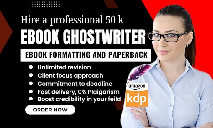 Gig Preview - Ebook writer non fiction ghostwriter book editing kindle formatting paperback