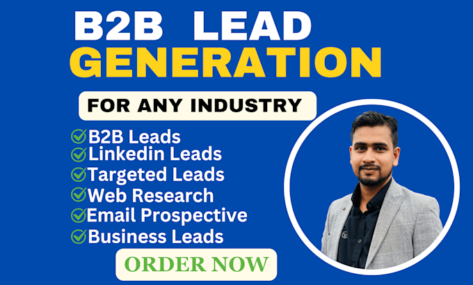 Gig Preview - Do b2b lead generation, linkedin lead, targeted a build prospect email list