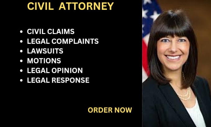 Gig Preview - Be your civil litigation lawyer to help you  get justice in USA and UK