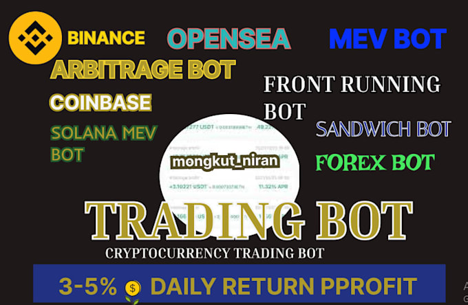 Bestseller - develop an automated bot, arbitrage bot, triangular arbitrage trading,crypto bot