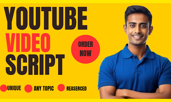 Bestseller - do research and write perfect youtube video script