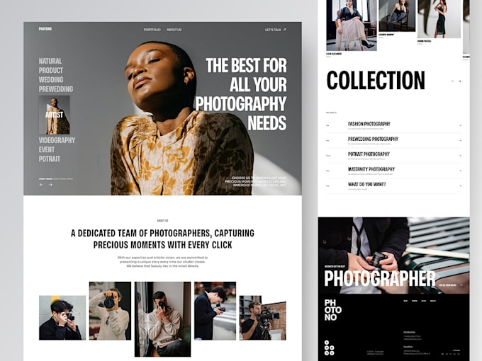 Gig Preview - Create responsive pixieset galleries for photographers photography website